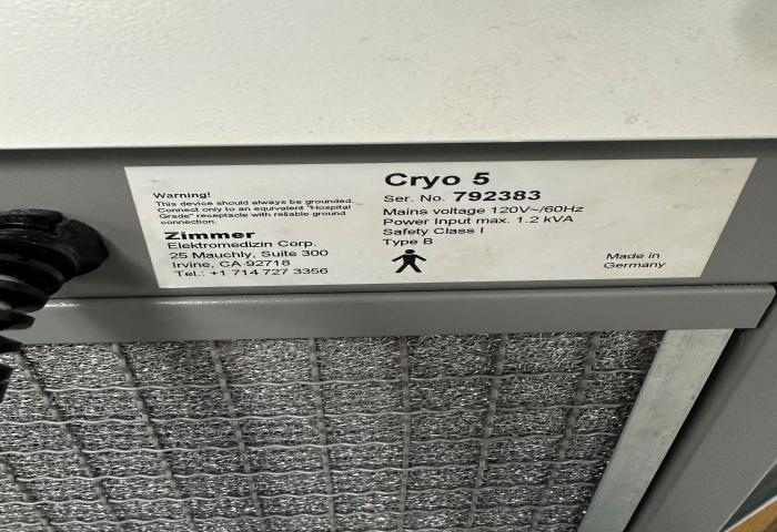  Zimmer Elektromedizin Cryo 5