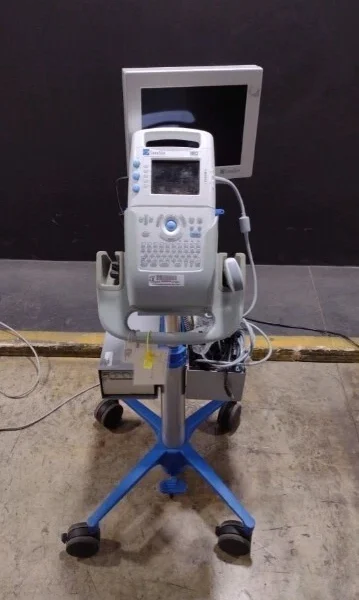 SONOSITE 180 PLUS ULTRASOUND MACHINE ON ROLLING STAND WITH 1 PROBE P02115