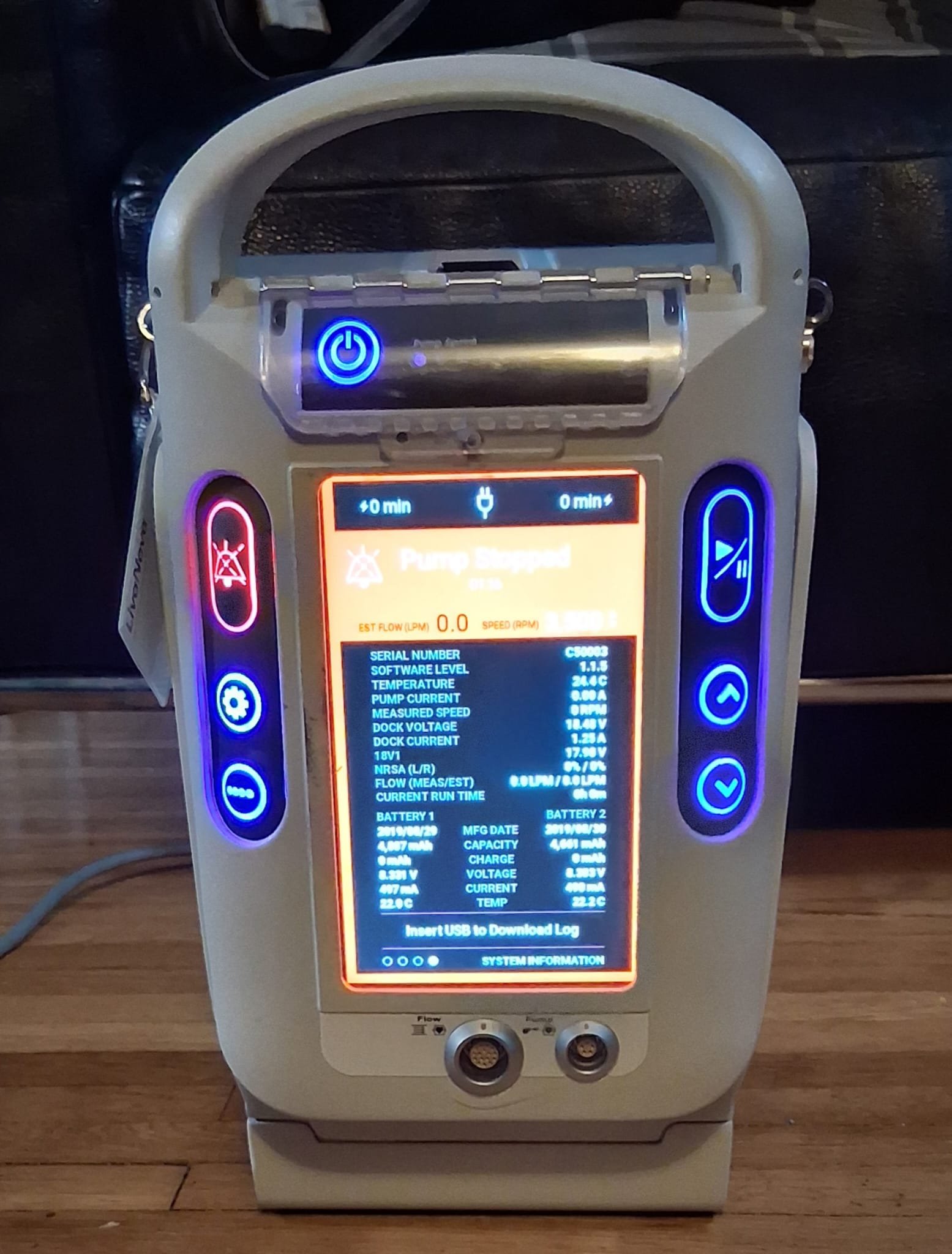 LivaNova Lifesparc Cardiopulmonary bypass pump controller
