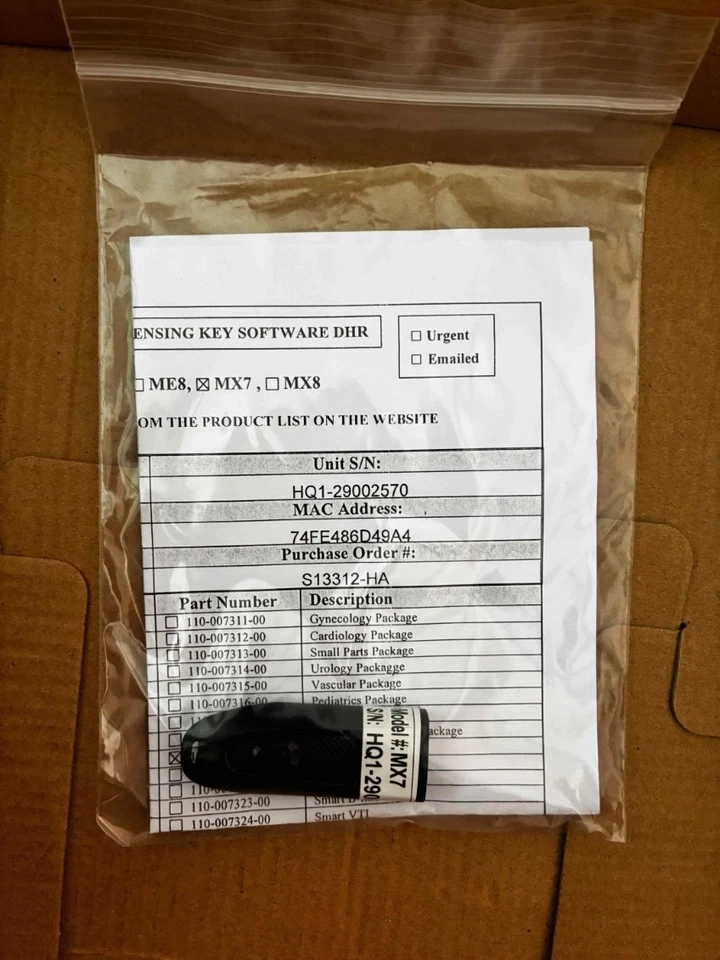 Mindray MX7 Ultrasound Software USB Dongle License Key