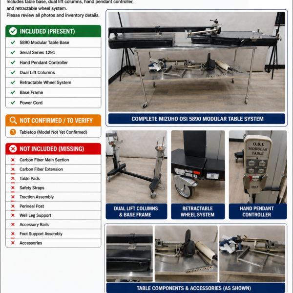 Mizuho OSI 5890 modular table (1)