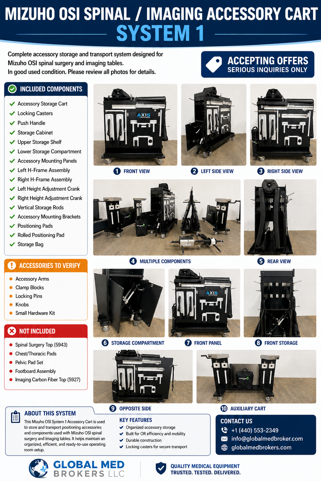 Mizuho OSI Spinal Surgery and Imaging Table