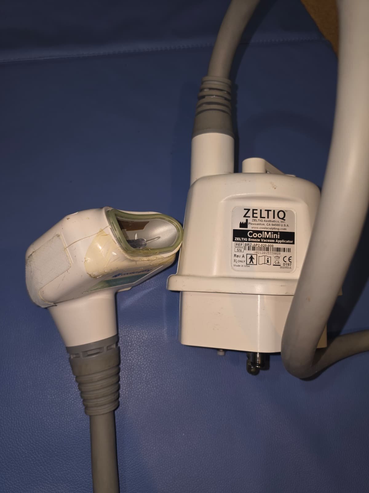 ZELTIQ AESTHETICS CoolSculpting CoolMini Vacuum Applicator BRZ-AP2-020-000 with Cable