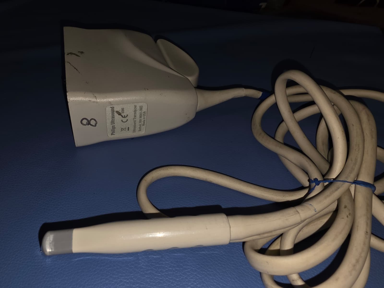 Philips Ultrasound Transducer Probe w Cable & Connector – Untested