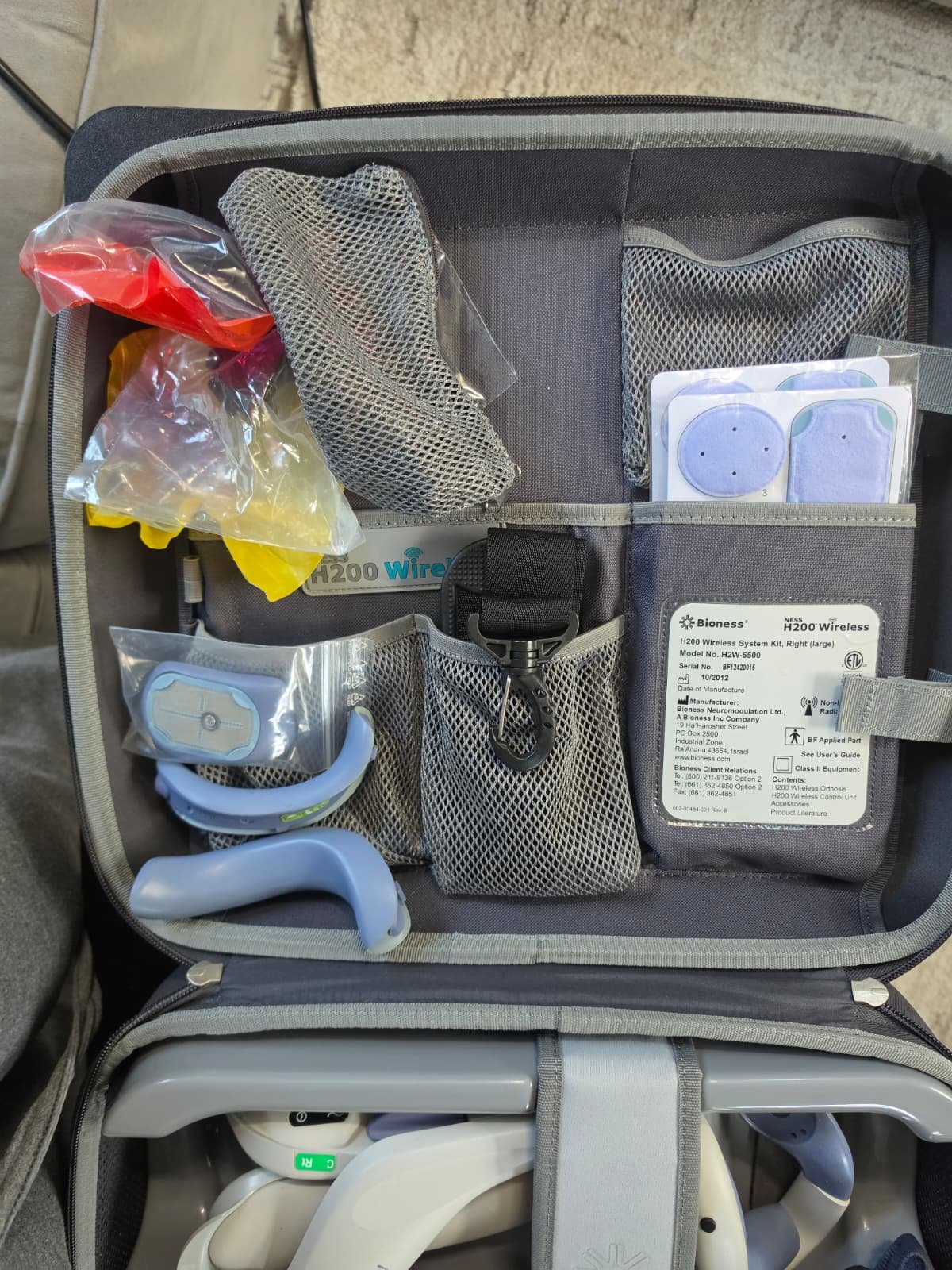 Bioness NESS H200 Wireless Hand Rehabilitation System H2W-5500 Right Large Complete Kit