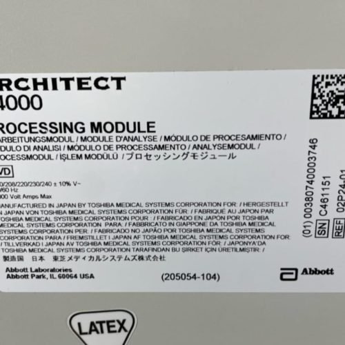 Abbott Architect plus C 4000 Chemistry Analyze