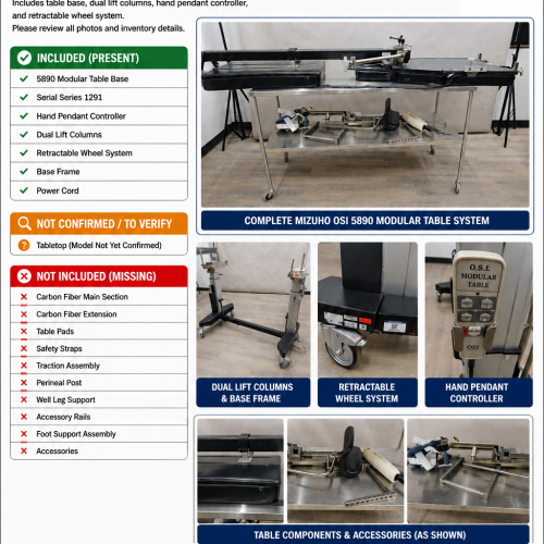 Mizuho OSI 5890 modular table (1)
